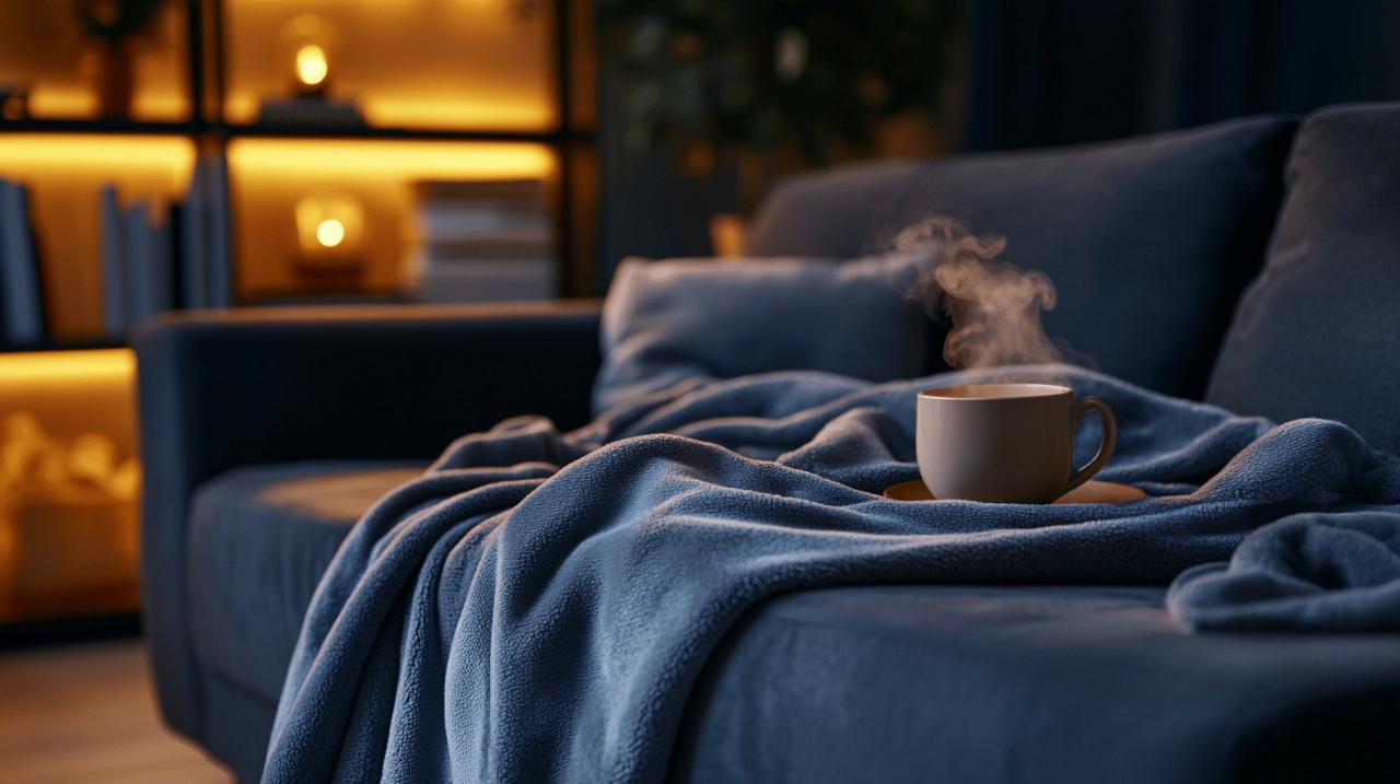 Couverture chauffante grise foncee : Le nouveau rituel bien-etre qui detrone la bouillotte