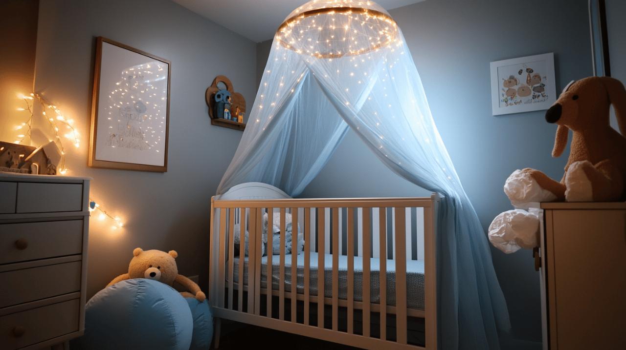 Personnaliser un ciel de lit bebe garcon avec le prenom de votre petit prince